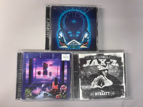Journey: Frontiers, Styx: Brave New World, and Jay-Z: The Dynasty CDs