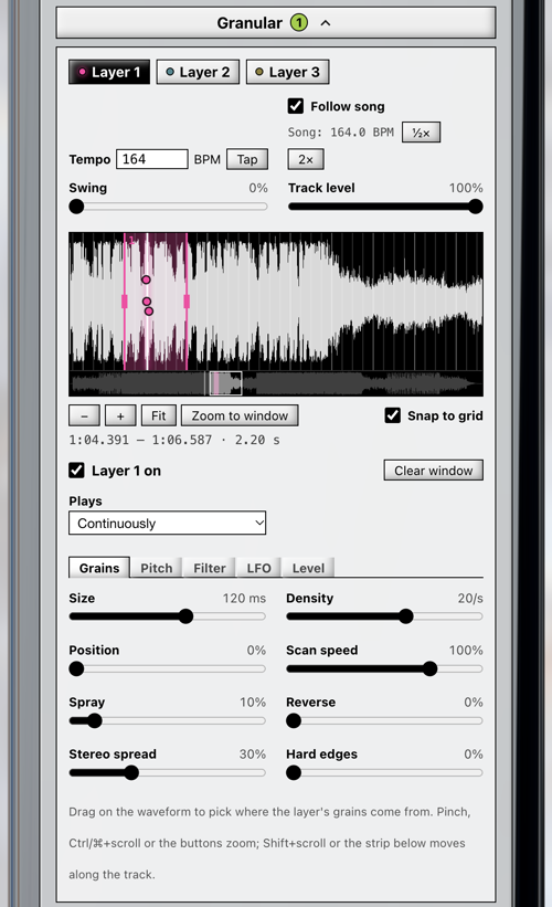 Pyramid Skeme In Browser Granular Synth